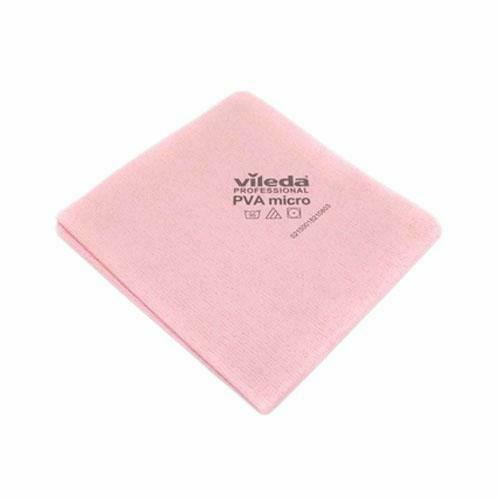 Vileda Professional - PVA Micro Cloth Pink, 100% Microfibers Made of PVA 5  pcs