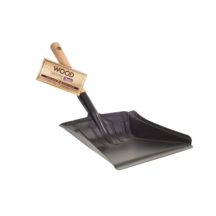 Scoops with a brush - Spontex Wood Collection metal scoop 61082 - 