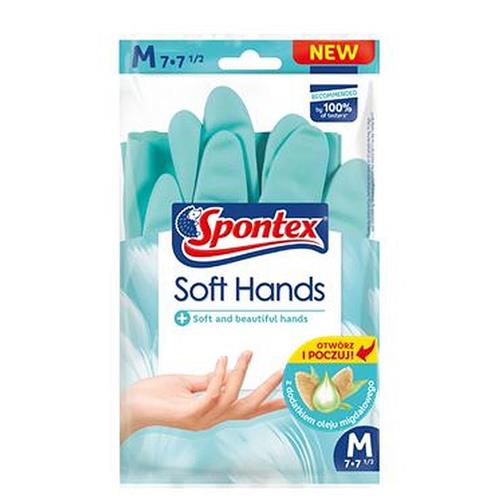 Spontex Soft Hands Rubber Gloves 
