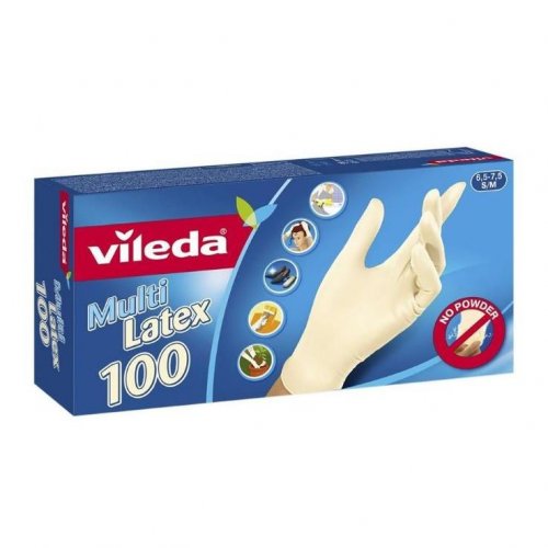 Vileda Gloves Multi Latex 100pcs 146087