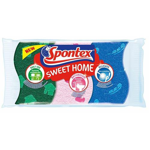Spontex Cellulose Sweet Home Washcloth 3pcs 97070297