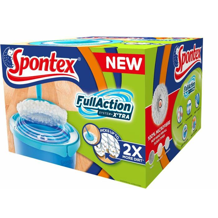 Cleaning kits - Spontex Full Action + Xtra System Mop Set + Bucket 97050349 - 