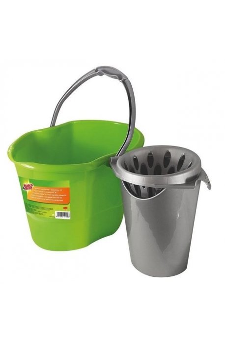 Buckets - 3M Scotch Brite Bucket 15l With Squeezer And Separator - 