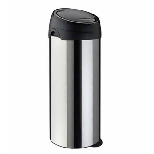Soft Touch rubbish bin 60l stainless steel Meliconi