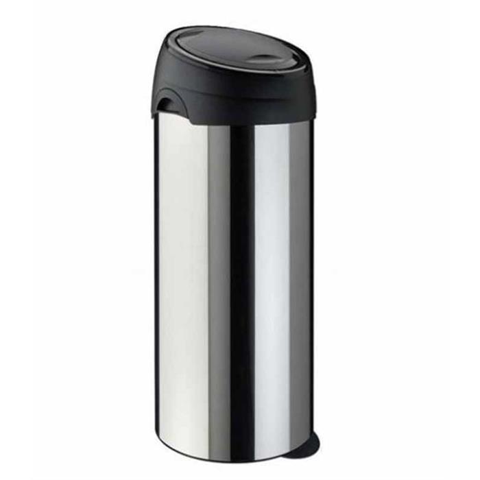 Waste sorting bins - Soft Touch rubbish bin 60l stainless steel Meliconi - 