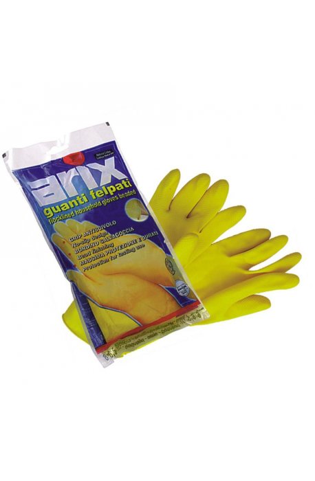 Gloves - Arix Flocked Latex Gloves L T227 - 
