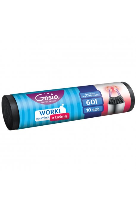 Garbage bags - Gosia Garbage Bags With Tape 60l G A10 Black 4418 - 