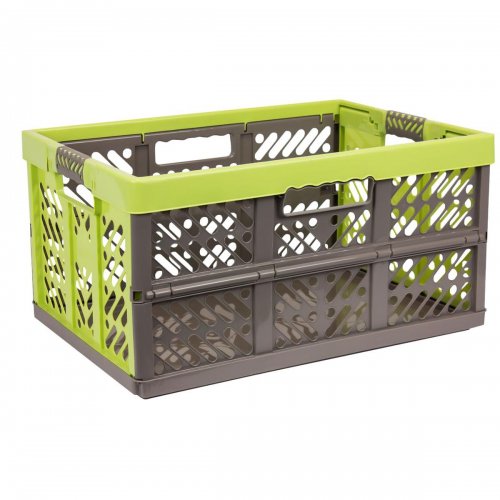 Keeeper Folding Shopping Basket 45l Green-brown 1029