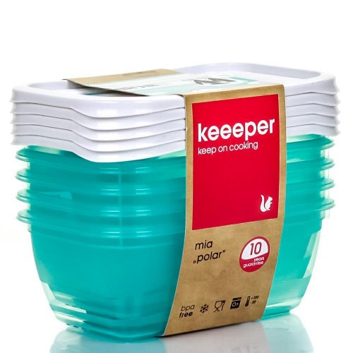 Keeeper Set of 5x0.5l 3068 Polar Containers