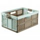 baskets - Keeeper Folding Shopping Basket Lea 32l Brown Mint 1029 - 
