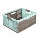 baskets - Keeeper Folding Shopping Basket Lea 32l Brown Mint 1029 - 