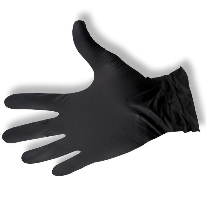 Gloves - Nitrile surgical gloves M black Maxsafe powder-free 100pcs - 