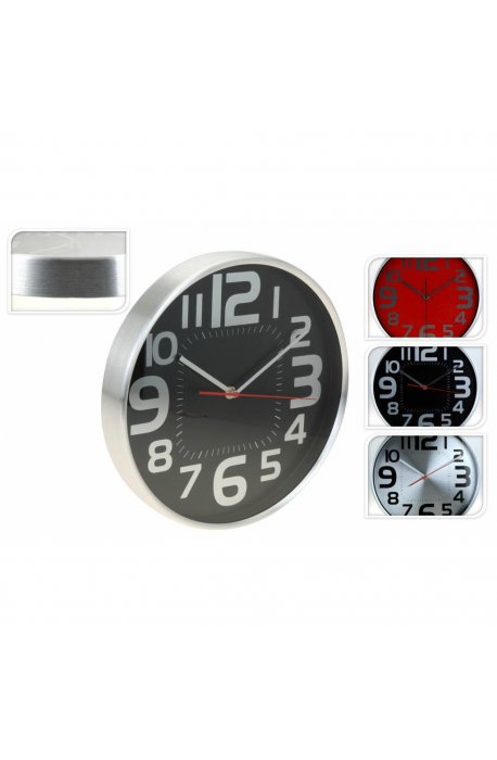 Sale - Round Wall Clock 29.5x4cm 3 Colors H. - 