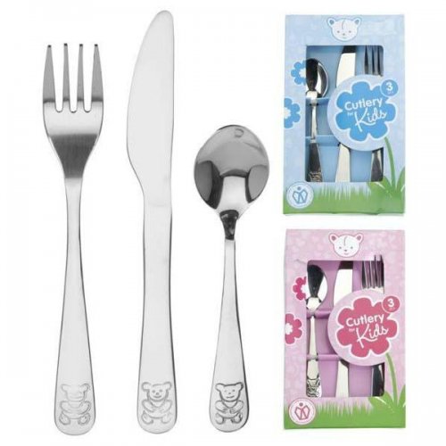 Cutlery For Children. Stainless Steel 2 Colors H.
