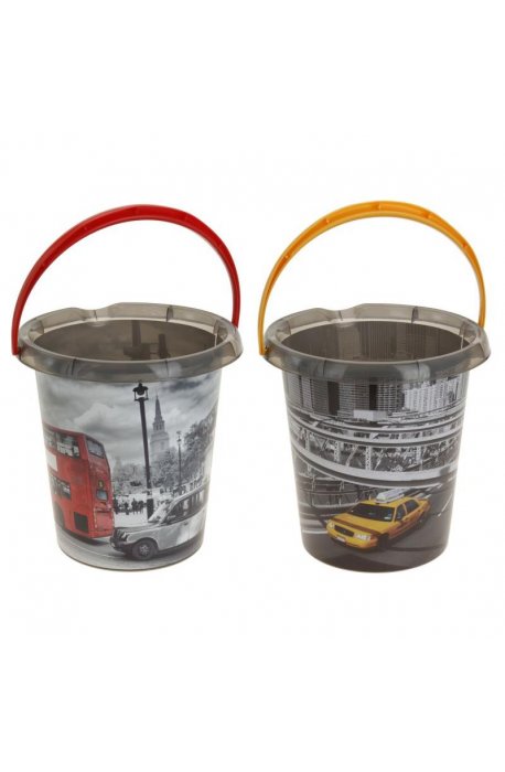 Buckets - Plastic Bucket 12l With Printing New York London H - 