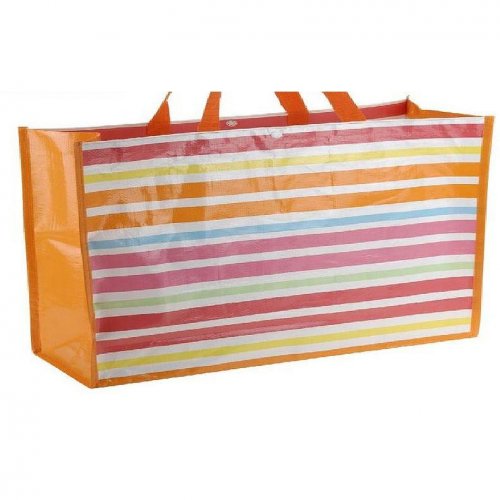 Shopping Bag Beach Colorful Stripes H