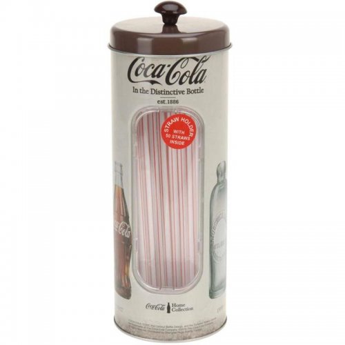 Coca-Cola Straw Can Brown H