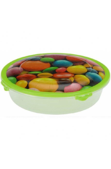 Food containers - Set of 2 Round Containers Mix Pattern H - 