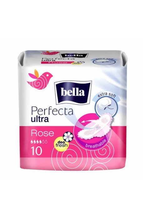 Wipes, sanitary towels - Bella Perfecta Ultra Rose Sanitary pads 10pcs - 