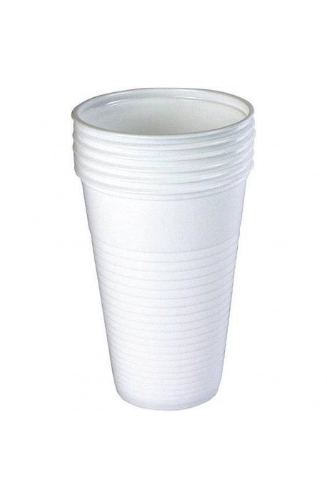 Disposables, to the grill - Disposable Plastic Cup White For Cold Drinks 200ml 100pcs - 