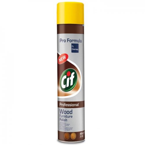 Cif Professional 400ml Wood Forniture Polish Spray for wooden surfaces