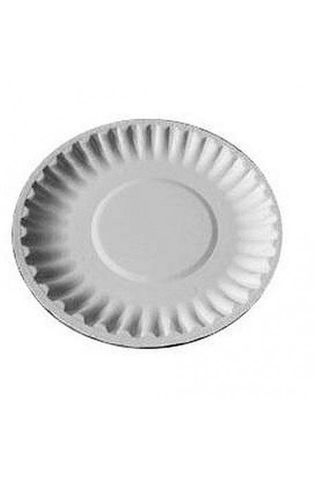 Disposables, to the grill - Disposable Paper Plate 100pcs 18cm Round - 