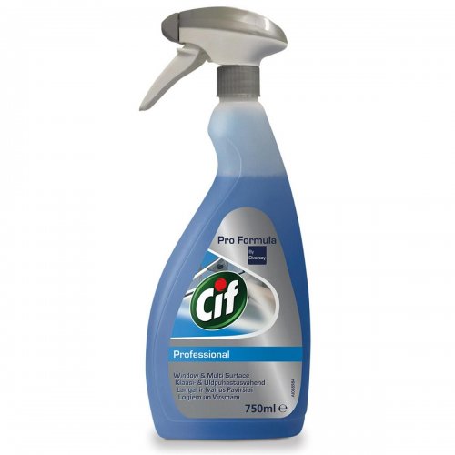Cif Professional Window-Multi Surface 750ml Spray For All Glass Surfaces