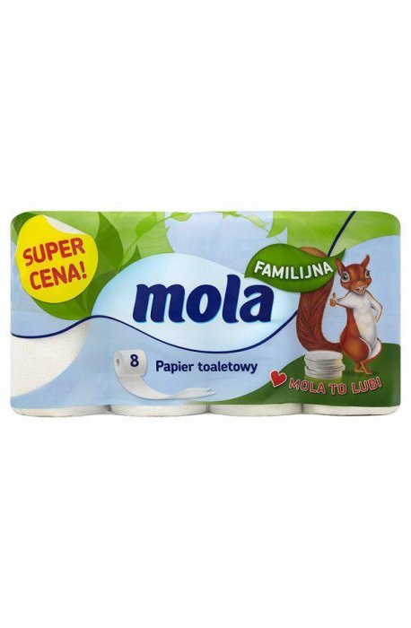 Toilet papers - Mola White Family Toilet Paper A8 - 