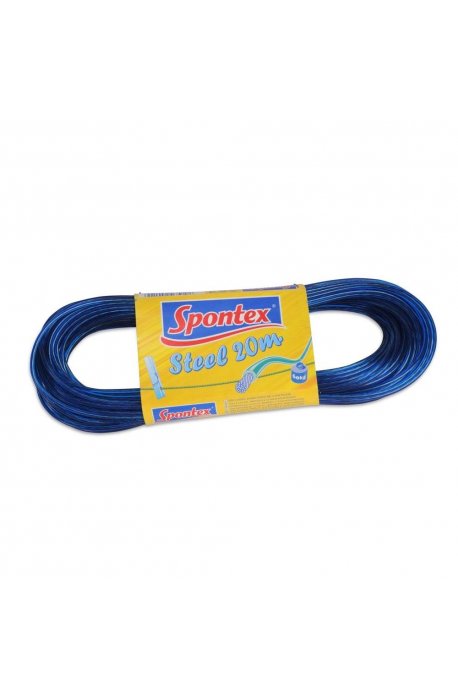 Clothes pegs, ropes, clothes lines - Spontex Steel 20m 24012 Clothesline Cord - 