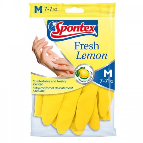 Spontex Gloves Fresh Lemon M 210887
