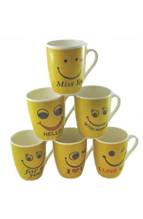 cups - Elh Ceramic Mug Emoticon 250ml EH181 - 