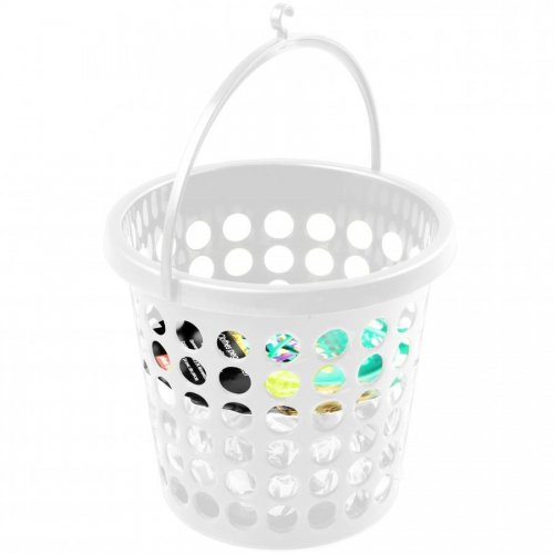 Plast Team Basket with clips 24pcs White 6005