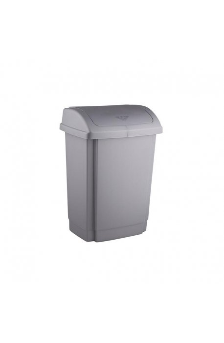 Waste sorting bins - Plast Team Swing Trash Can 15l 1346 Silver - 