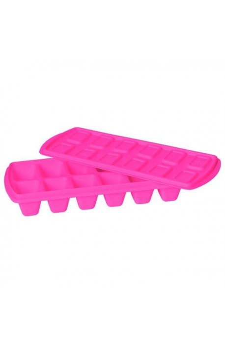Molds and baking forms, for ice - Plast Team Ice Cubes Container Ice Pink 1808 - 