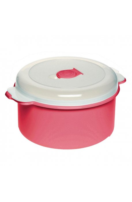 Food containers - Plast Team Container For Microwave Oven 1.5l 3107 Round Red - 