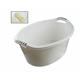 Dishes, bowls, jugs, measuring cups, dispensers - Plast Team Bowl Baby Bath With Cork 60l White 2066 - 
