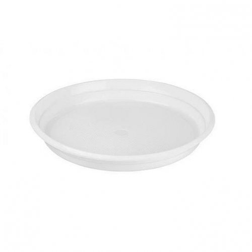 Disposable plastic plate 100pcs 17cm round