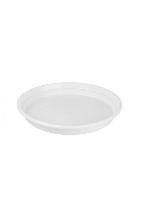 Disposables, to the grill - Disposable plastic plate 100pcs 17cm round - 