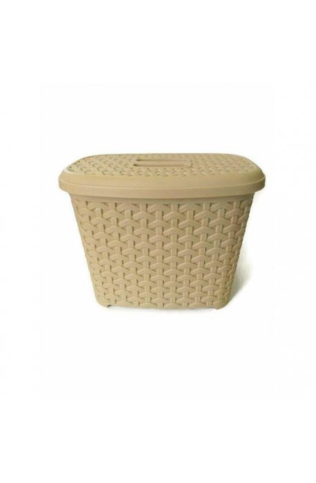 Powder containers - Detergent Container With Lid Rattan 6l 9233 Cream - 