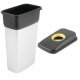 Waste sorting bins - Vileda Geo Metallic basket 55l 137660 + cover black and yellow Plastic 137665 Vileda Professional -