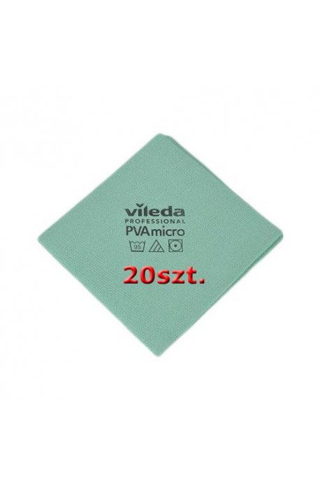 Vileda Set Cloth Pva Micro Green 20 pcs Sponges, cloths and brushes MICRO  GRAY PVA SET GREEN 143588 VILEDA PROFESSIONAL 20PCS Cleans quickly and  leaves no streaks. Universal microfibre cloth impregnated with