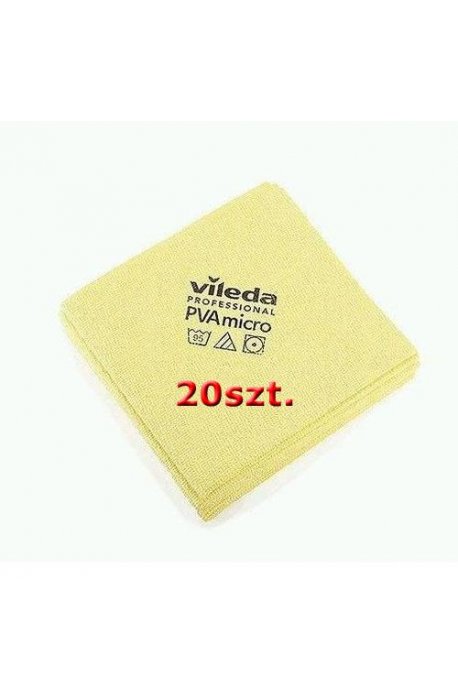 Sponges, cloths and brushes - Vileda Cloth Set Pva Micro Yellow 20pcs - 