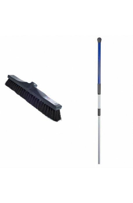 Cleaning kits - Smart Floor Brush Set 40cm + Telescopic Stick 3 Part Blue - 
