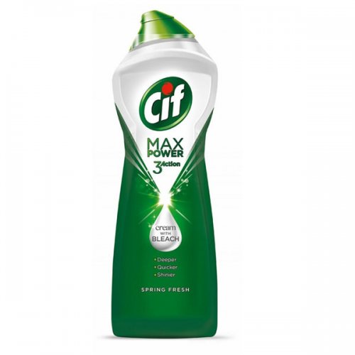 Cif Cleaning Milk With Bleach Max Power 3 Action Spring Fresh 1001G