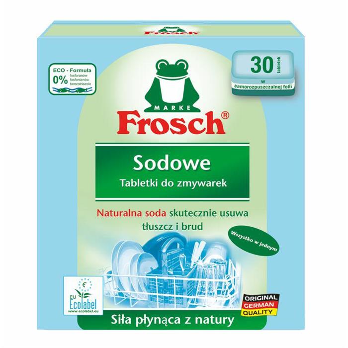 Tablets, salts, dishwasher rinse aid - Frosch Soda Dishwasher Tablets 30 pcs - 
