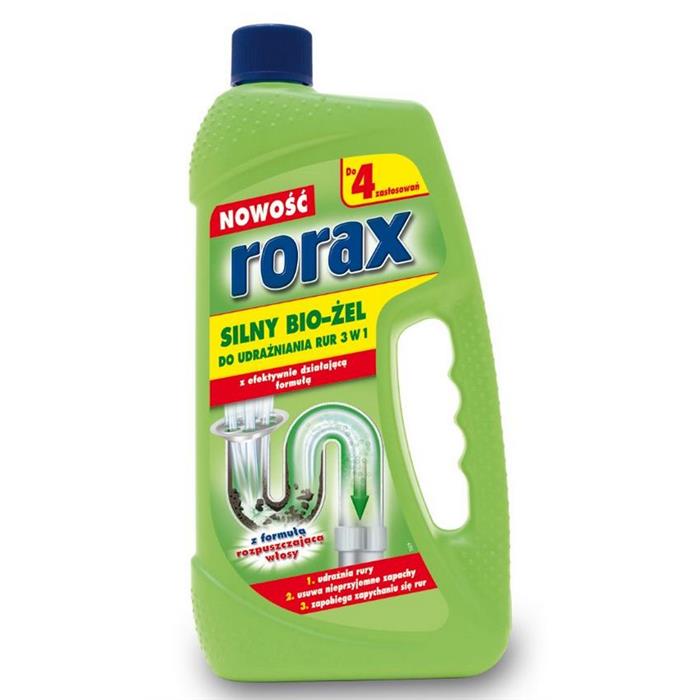 Fluids toilet or bathroom, baskets fragrances - Rorax Bio Tube Unblocking Gel 1000ml Green - 