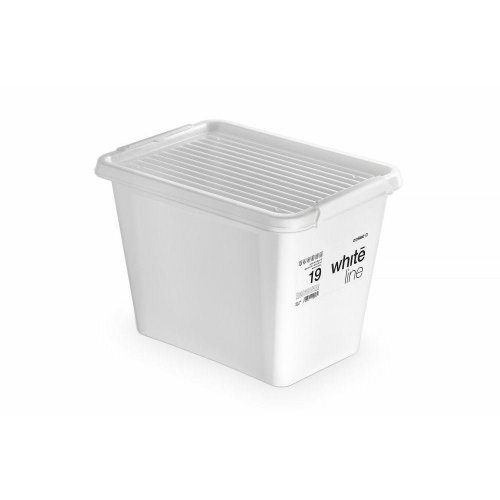 Container With Cover White Line 19l 1532