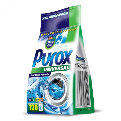 Purox Washing Powder 10kg Universal Clovin