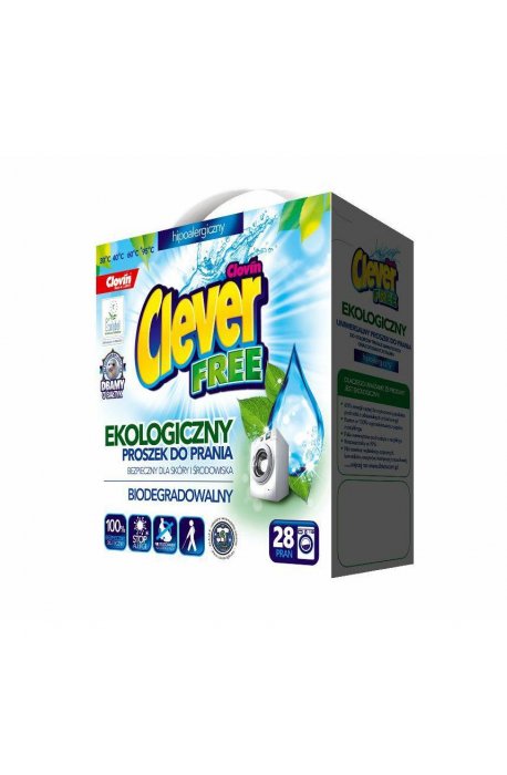Detergents - Clever Free Washing Powder 1.68kg Clovin - 