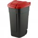 Waste sorting bins - Curver Trash Bin With Wheels 110l Red 214126 - 